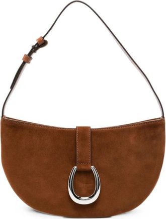 Staud Harlow Schoudertas - Dames - Schoudertassen - Bruin - ONE Size - Leer - Tassen