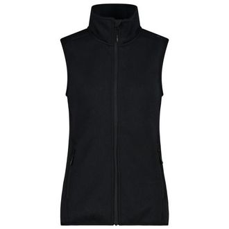 F.lli Campagnolo Vest Jacquard Knitted Fleecegilet f&uuml;r Damen | schwarz