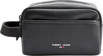 Tommy Hilfiger Neceser Essential de piel - Bags - Mujer - Negro - ONE SIZE
