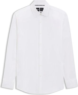 HUGO BOSS Hugo Boss-Hemd - Heren - Zakelijke Overhemden - Wit - 3XL - Overhemden