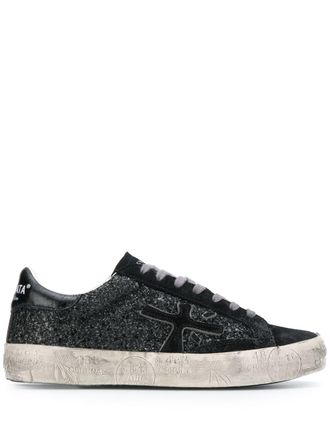 Premiata Steven sneakers - women - Leather/Leather/Rubber - 36 - Black