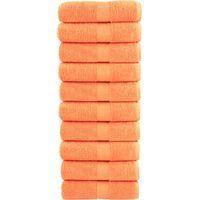 OEM Toallas De Ba&ntilde;o Solund De Calidad Premium, Paquete De 10, Color Naranja, 30 X 30 Cm, 600 G/m&sup2; - Crezuo