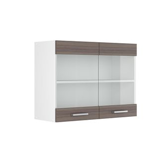 Vicco Armario De Cocina Con Vidrio R-line, Gris, 80 Cm Vicco