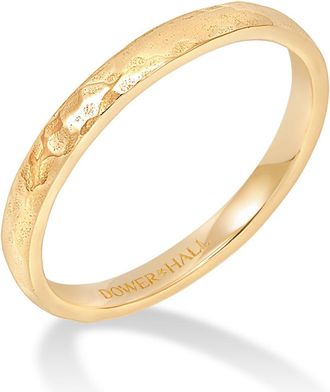 Dower & Hall 14k Gold Medium Hammered Narrative Ring