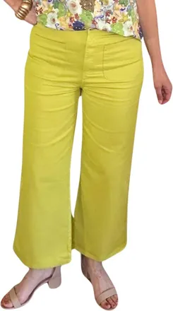 Entro Womens Centi Straight Leg Pants In Chartreuse