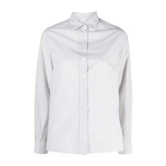Eleventy Elegant Green Long Sleeve Shirt - female - Eleventy - Shirts - White - 2XS - Blouses & Shirts