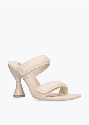 Lola Cruz Womens Treviso Heeled Sandals In Off White