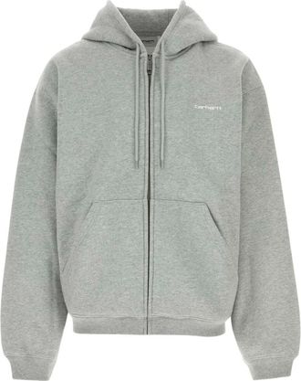 Carhartt Work in Progress Hoodies & sweatvesten, Heren, Grijs, M, Katoen, Hooded Ebbert Jacket