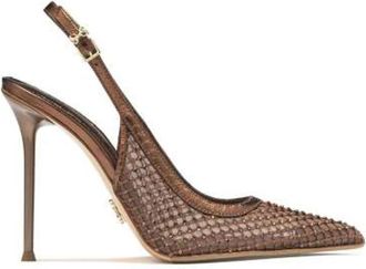 Sergio Levantesi Lucia 6 Slingback - Dames - Pumps - Bruin - 38 EU - Leer - Schoenen