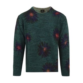Paul Smith Round-neck Knitwear, male, Green, S, Crewneck Jumper