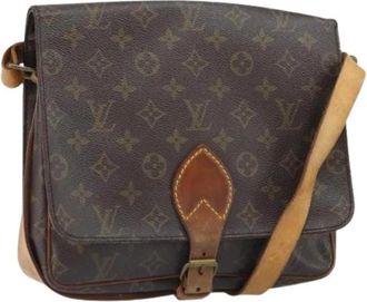 Louis Vuitton Pre-owned Canvas Crossbody Tas - Dames - Vintage Schoudertas - Bruin - ONE Size - Vintage