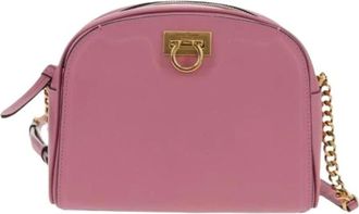 Ferragamo Pre-owned Leren Crossbodytas - Dames - Vintage Schoudertas - Roze - ONE Size - Leer - Vintage