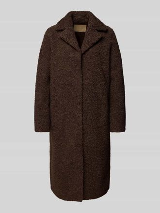 Soyaconcept Mantel aus Teddyfell Modell Mukite in Mittelbraun, Gr&ouml;&szlig;e XL