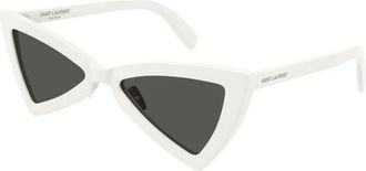 Saint Laurent Jerry Zonnebril - unisex - Accessoires - Wit - Maat: 53 MM