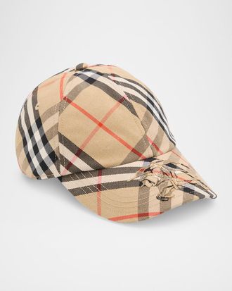 Burberry Men & apos;s Check EKD Baseball Cap