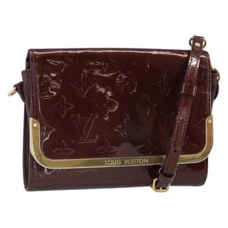 Louis Vuitton Rossmore Monogram Vernis Burgundy Patent_Leather Handbag (Pre-Owned)