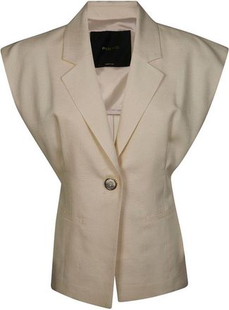 Pinko Sleeveless rustic-effect jacket