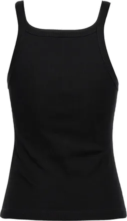 Fendi Womens Black Cotton Sleeveles T-Shirt