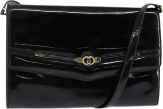 Gucci Pre-owned Cross Body Bags, female, Black, Size: ONE SIZE Pre-owned Vintage Canvas Cross Body Bag