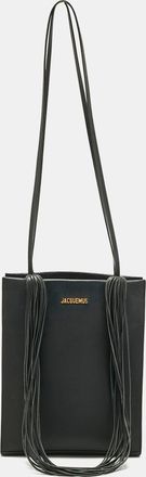 Jacquemus Black Leather Le A4 Tote