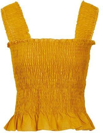 8 by YOOX SMOCK COTTON TOP