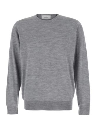 Lardini Grey Crew Neck Sweater