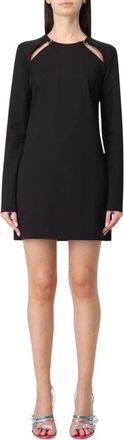 Chiara Ferragni Zwarte Cutout Schouder Mini Jurk - Dames - Korte kleedjes - Zwart - S - Kleedjes