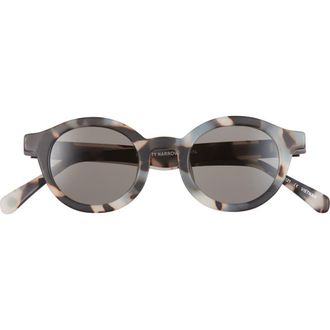 Eyebobs TV Party 41mm Polarized Round Sunglasses in Matte Grey Tort /Grey at Nordstrom