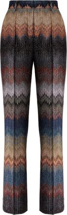 Missoni Pantaloni con motivo a zigzag - Grigio