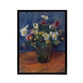 Artery8 Flower Bouquet in Vase Still Life Glackens Framed Canvas Wall Art | Size: W24 x H32