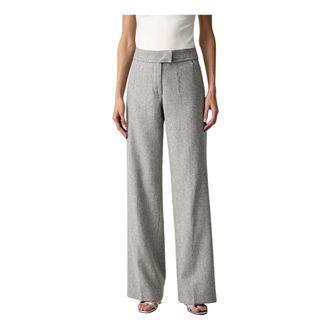Silvian Heach Dames, Broeken, Grijs, Maat: XL Wol