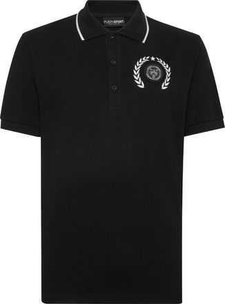 Plein Sport Polo Shirt Slim Fit SS Carbon Tiger - Heren - Fitness - Zwart - S - Katoen - Fitness