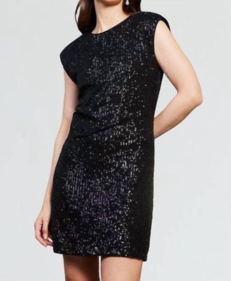 Gilli Sequin Mini Dress In Black