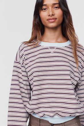 Pilcro Niki Long Sleeve Bubble Sweatshirt