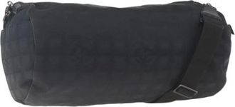Chanel Pre-owned Weekend Bags, female, Black, Size: ONE SIZE Pre-owned Nylon Weekend Bag
