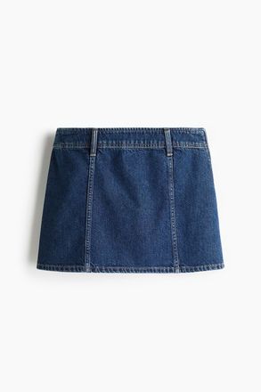 H&M Minijupe - Dunkles Denimblau