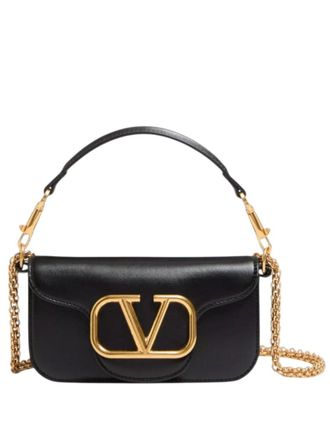 Valentino Garavani Black Loco Small Shoulder Bag