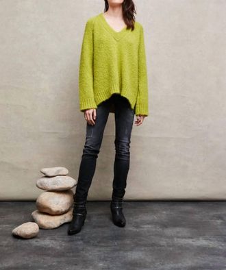 Ams Pure Ero Sweater In Lime Green