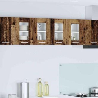 vidaXL vidaXL Armadio pensile con porta Riga Legno vecchio 60 x 31 x 40 cm