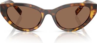 Miu Miu 0mu A04s Cat-Eye Tortoiseshell Sunglasses