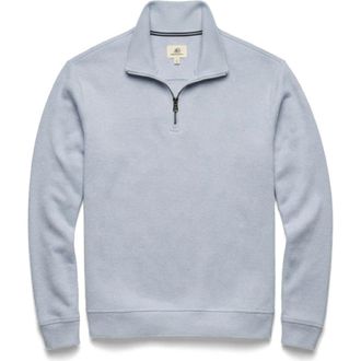 Surfside Supply Co. Bobby Cashmist Fleece Quarter Zip in Light Blue Heather at Nordstrom, Size X-Large