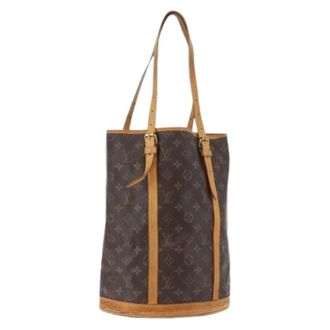 Louis Vuitton Pre-owned Bucket Bags, female, Brown, Size: ONE SIZE Pre-owned Monogram Bucket Bag