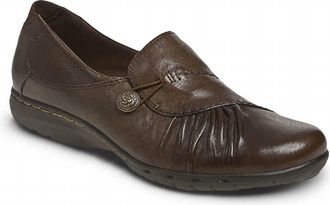 Rockport Womens Paulette Slip-On Flats In Bark