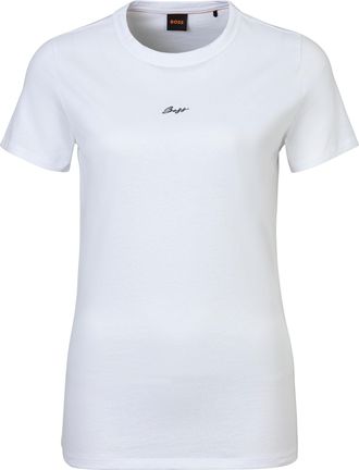 HUGO BOSS T-Shirt »Elogo Premium Damenmode« mit Label-Stitching