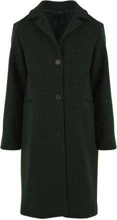 Aspesi Cappotto Modello 0723 V120 01374 - Dames - Mantel - Groen - S - Wol - Jassen