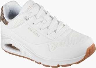 Skechers Womens UNO Jungle Nite Womens Trainers - White - Size: 8