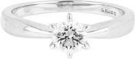 Bespoke platinum & brilliant cut white diamond solitaire ring 52.5EU