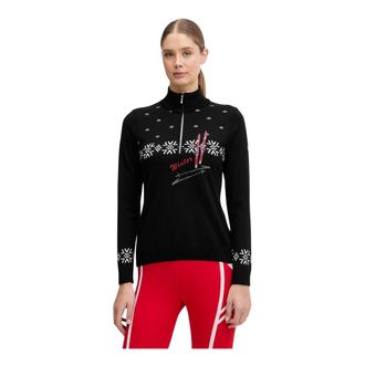 Newland Turtleneck - Dames - Outdoor shirts - Zwart - S - Wol - Fitness