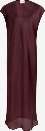Khaite Gerades &auml;rmelloses Midikleid aus Organza Darby