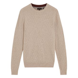 Ted Baker Sainsy T-stitch Trui Met Ronde Hals, Naturelkleurig